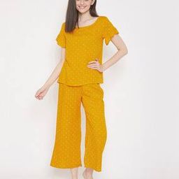 Printed Round-Neck Top & Pyjamas Set-picture-42