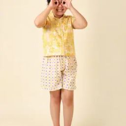 Floral Print Short-Sleeve T-Shirt & Shorts Set-image-77