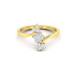 Yellow Gold Diamond-Studded Ring-image-64