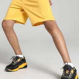 Flat-Front Bermudas with Elasticated Waist-image-0