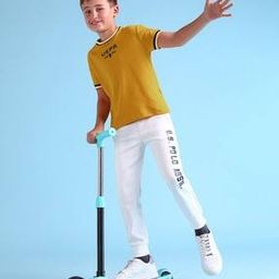 Boys Printed Regular Fit Crew-Neck T-Shirt-image-72