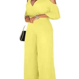 Women Jumpsuit with Cold-Shoulder Sleeves-image-24