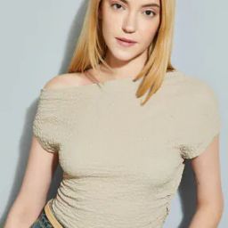 Women One Shoulder Stylised Fit Top-image-33