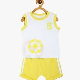Boys Graphic Print T-Shirt & Shorts Set-18