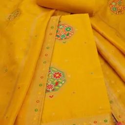 Women Woven 3-Piece Unstitch Dress Material-image-98