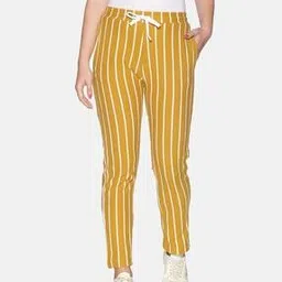 campus sutra Striped Straight Track Pants-picture-11