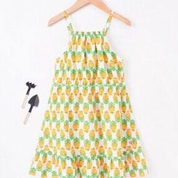 Sustainable Floral Print Fit & Flare Dress-image-78
