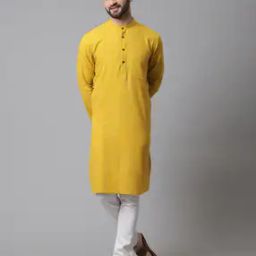 Striped Long Kurta with Patch Pocket-13
