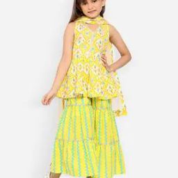 Abstract Flared Kurti-image-14