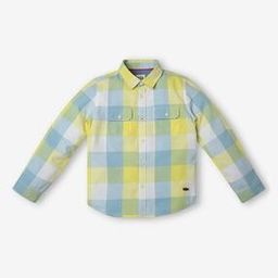 Boys Plaid Check Regular Fit Shirt-image-42