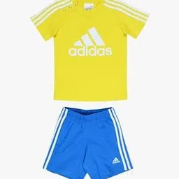 I Badge of Sports 3 Stripes T-Shirt & Shorts Set-image-55