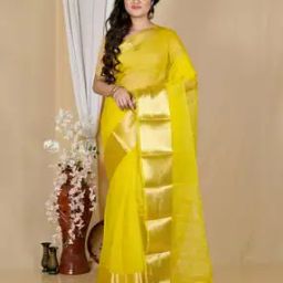 Women Cotton Traditional Saree      Pac-image-22