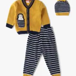 Striped Regular Fit Sweater Set-image-14