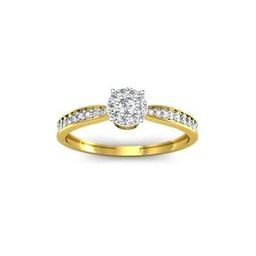 Yellow Gold Cubic Zirconia Studded Supriya Ring-image-27