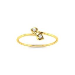 Yellow Gold Swarovski Stone-Studded Swati Ring-image-39