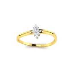 Yellow Gold Cubic Zirconia Aarti Ring-image-82