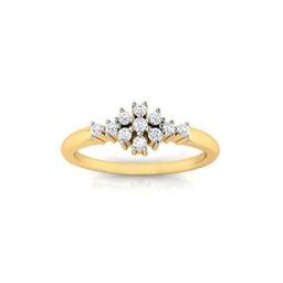 Yellow Gold American Diamond Nitisha Ring-image-1