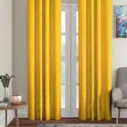 Pack of 2 Micro Print Door Curtains-5