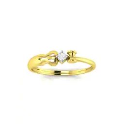 Yellow Gold Diamond-Studded Ring-image-63