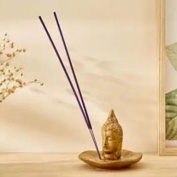 Garnet Serene Ceramic Buddha Incense Holder-24