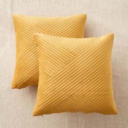 Set of 2 Square-Shaped Cushions 16" x 16"-image-46