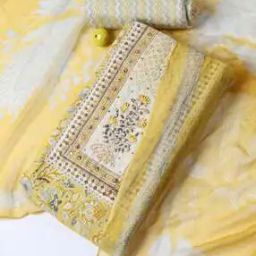 Women Embroidered Unstitched Dress Material-image-42