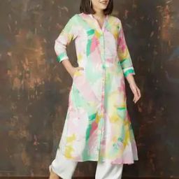 Women Abstract Straight Kurta-image-66