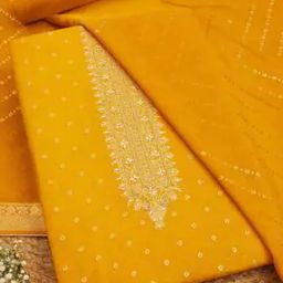  Women Woven Unstitched Dress Material-image-50