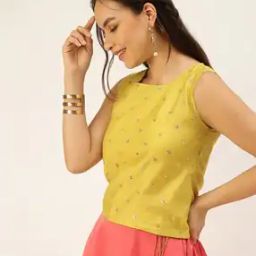 Embroidered Round-Neck Top-image-6