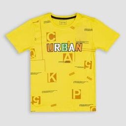 Boys Regular Fit Printed Crew-Neck T-Shirt-image-10