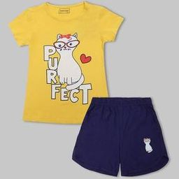 Girls Printed Top & Pants Set-image-48
