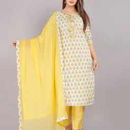 Floral Straight Kurta Set-image-11