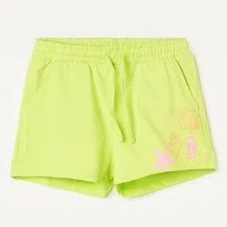 Girls Mid Rise Abstract Shorts-image-33