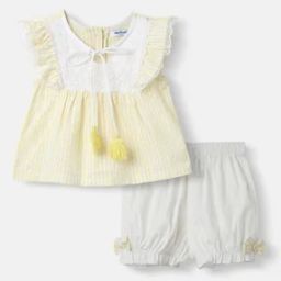 Girls Stripes Short Sets-image-29