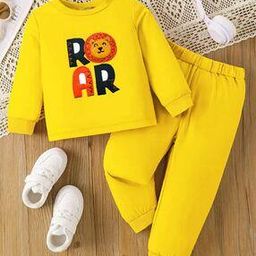 Patch-Work Fleece Sweatshirt & Pyjama Set-30