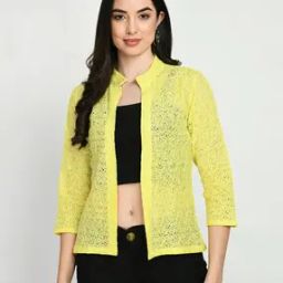 Women Embroidered Front-Open Shrug-38