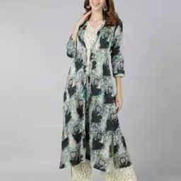 Geometric Print Top & Pants Set with Jacket-4