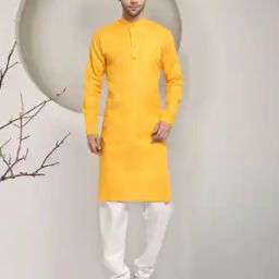  Men Regular Fit Cotton Long Kurta-28