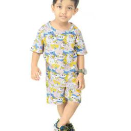 Boys Printed Shorts & T-Shirt Set-image-14