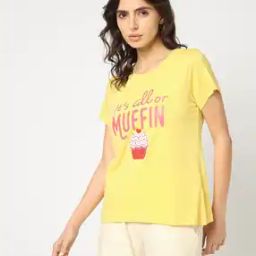 Women Graphic Print Regular Fit T-Shirt-40