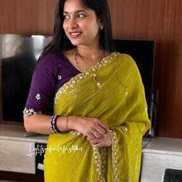 Women Embroidered Saree with Unstitched Blouse Piece-image-1