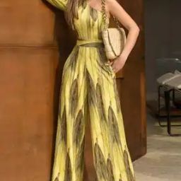 Women Shoulder Long Sleeves Jumpsuit-image-39
