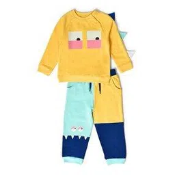 Graphic Print Sweatshirt & Joggers Set-image-24