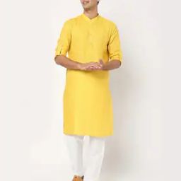 Mandarin-Collar Straight Kurta-image-27
