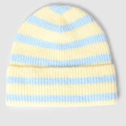 Striped Rib-Knit Beanie-50