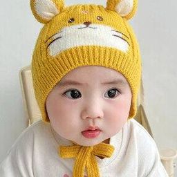 Infant Woollen Cap with Tie-Knot-image-95