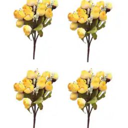 Set of 4 Plastic Artificial Flowers-14