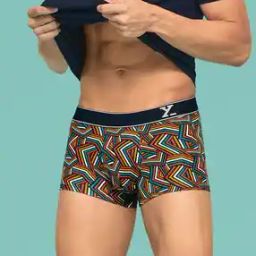 Printed Trunks with Elasticated Waistband-image-7