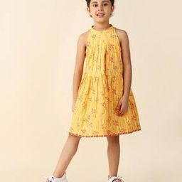 fabindia Floral Print Fit & Flare Dress-picture-27