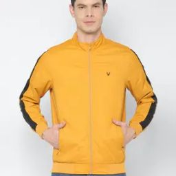 Men Regular Fit Zip-Front Bomber Jacket-image-78